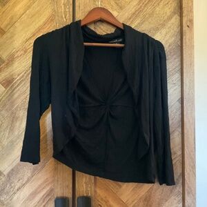 WILLI SMITH black cardigan Size M